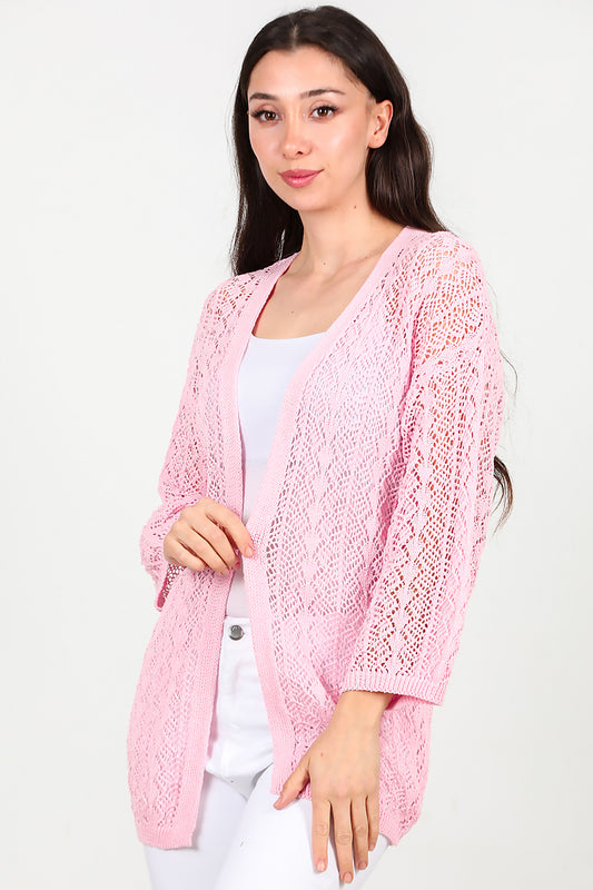 Kadın Hırka Pembe