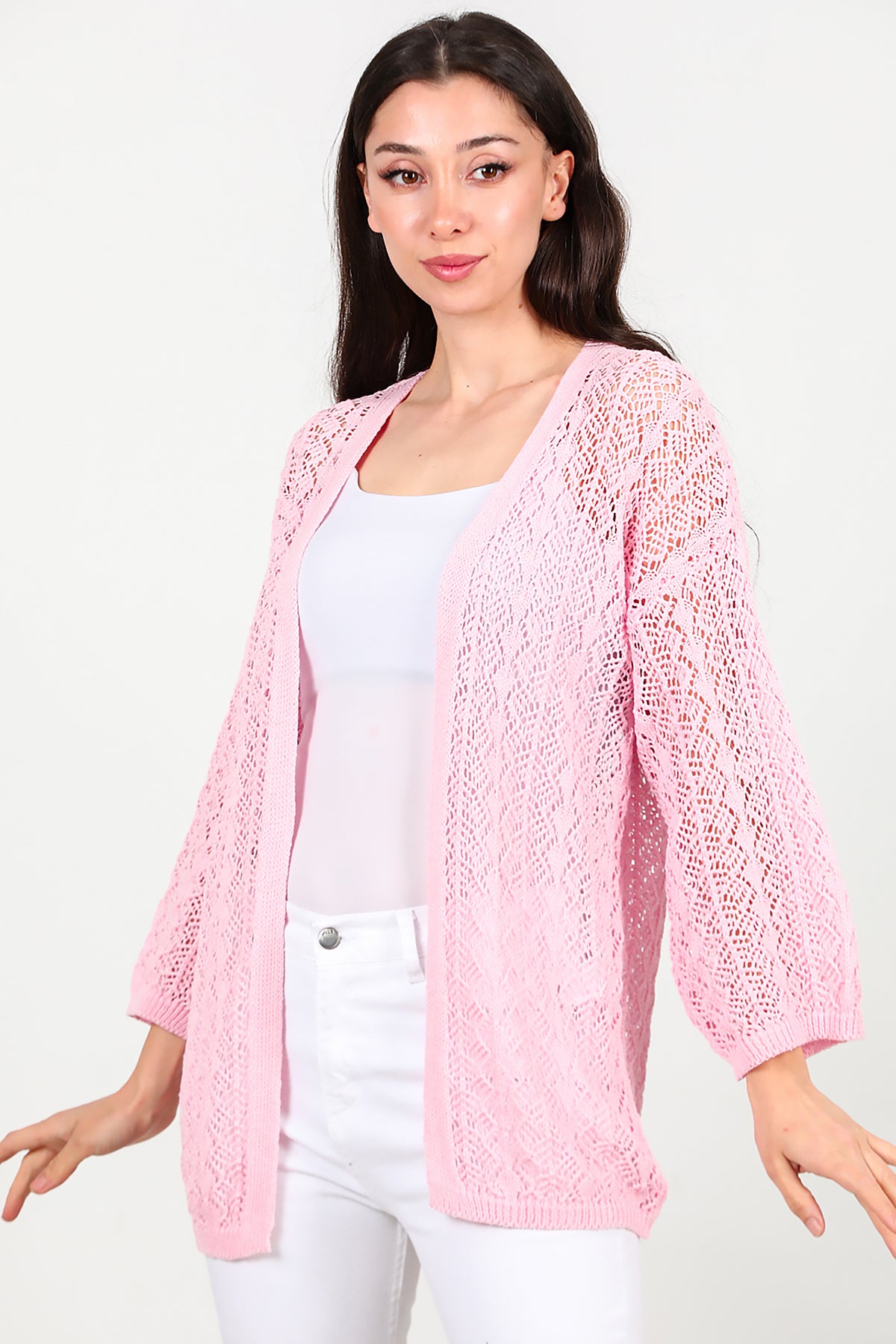 Kadın Hırka Pembe