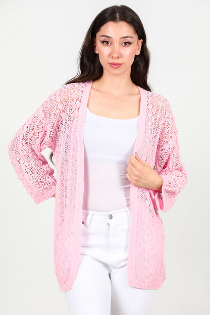 Kadın Hırka Pembe