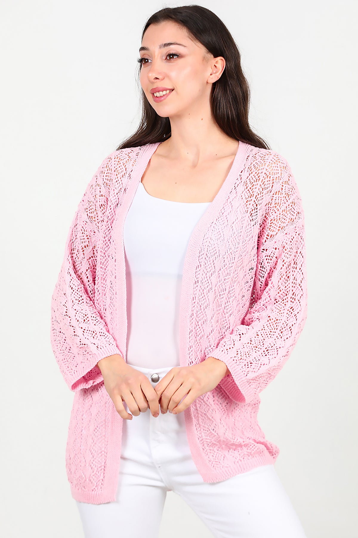 Kadın Hırka Pembe