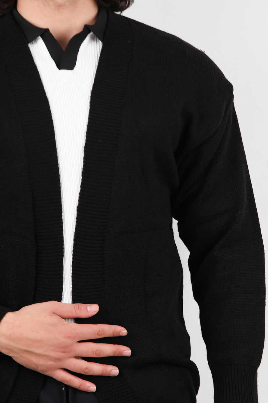 ManCardigan Erkek Hırka Siyah