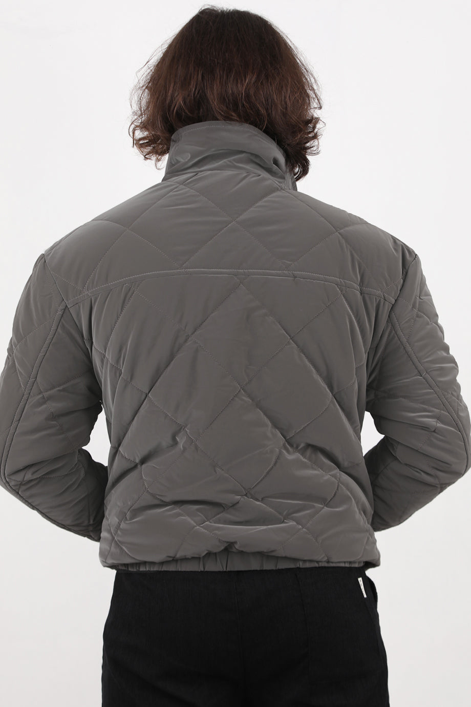 Quilted Erkek Kapiton Mont Füme