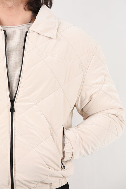 Quilted Erkek Kapiton Mont Taş