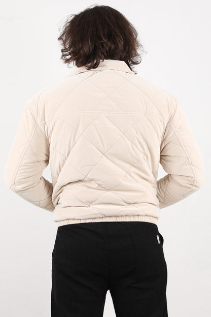 Quilted Erkek Kapiton Mont Taş