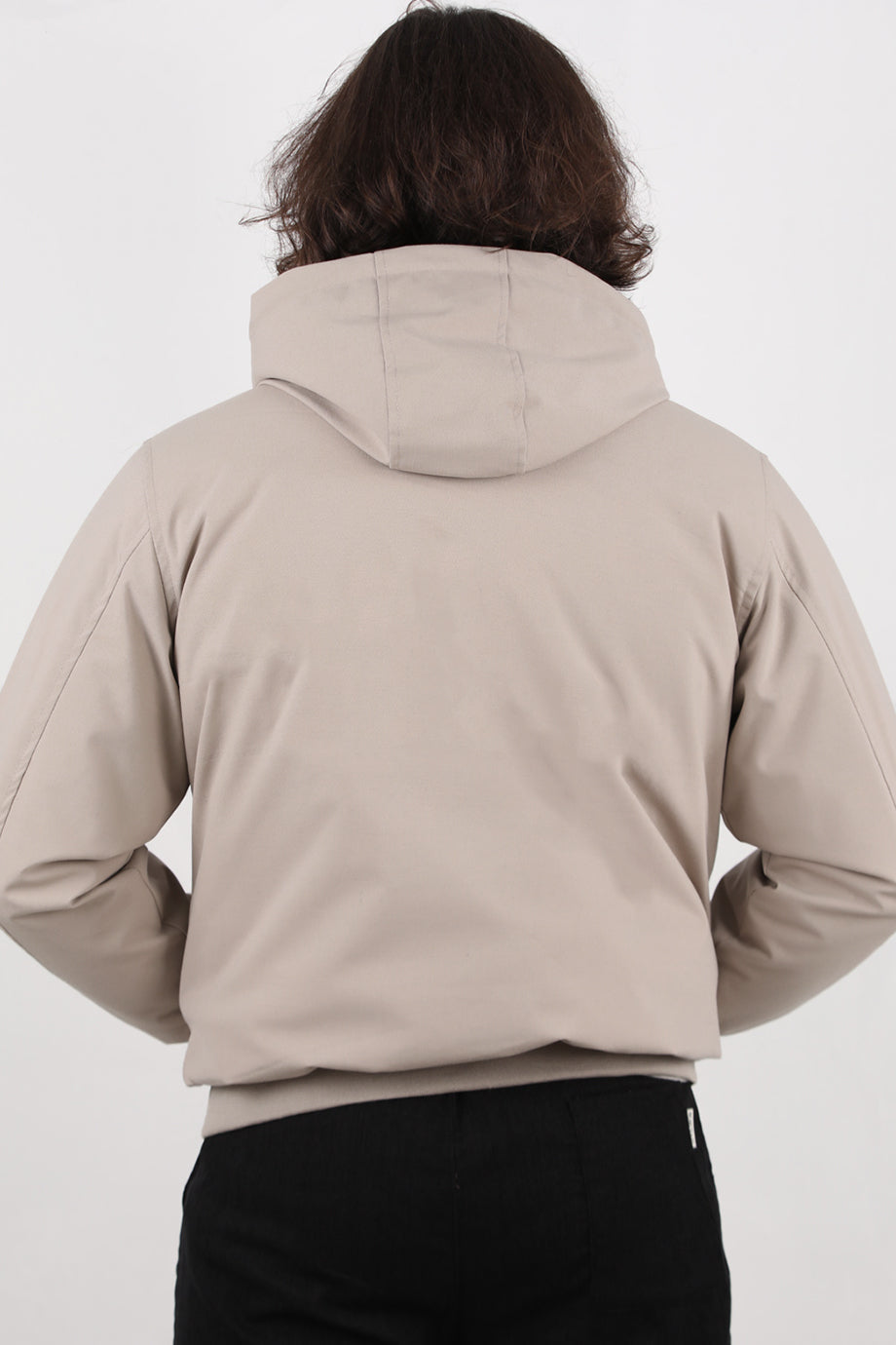 Gabahood Erkek Gabardin Kapşonlu Mont Vizon