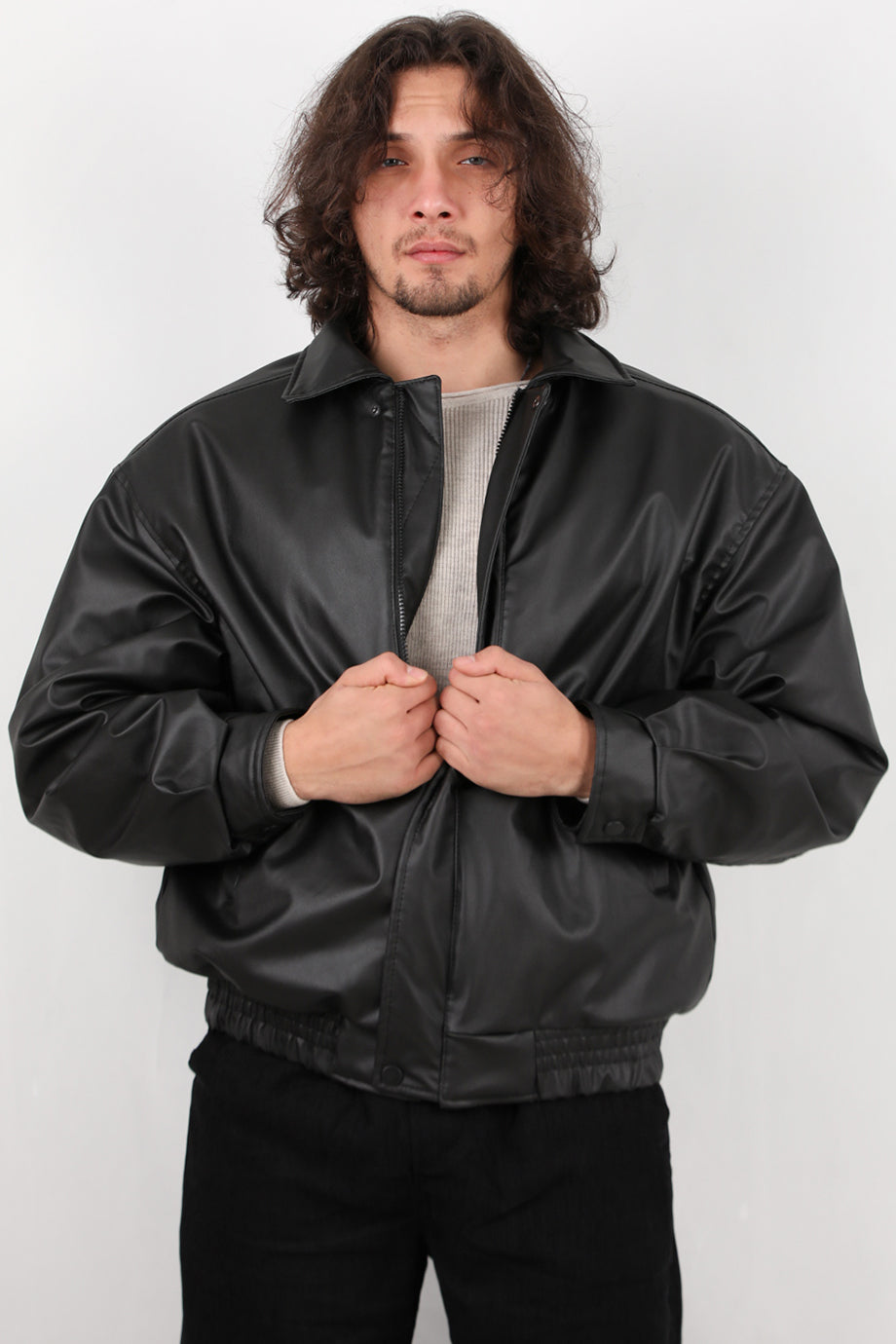 Leatherman Erkek Deri Mont Siyah