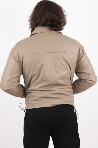 Leatherman Erkek Deri Mont Vizon