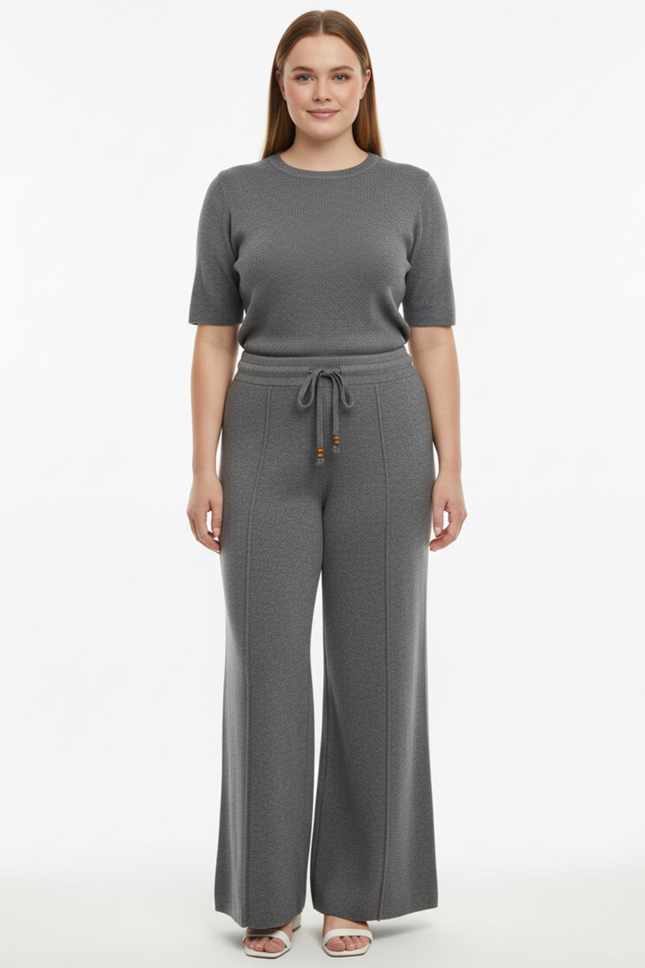 Formknit Kadın Triko Çimalı Pantolon Antrasit