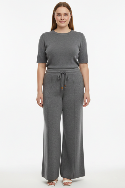Formknit Kadın Triko Çimalı Pantolon Antrasit