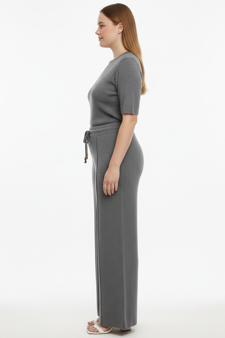 Formknit Kadın Triko Çimalı Pantolon Antrasit