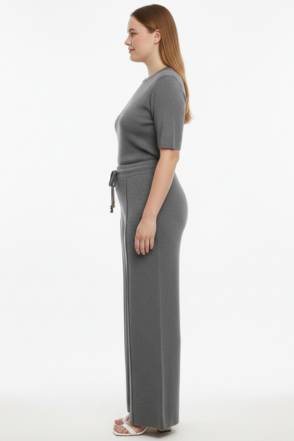 Formknit Kadın Triko Çimalı Pantolon Antrasit