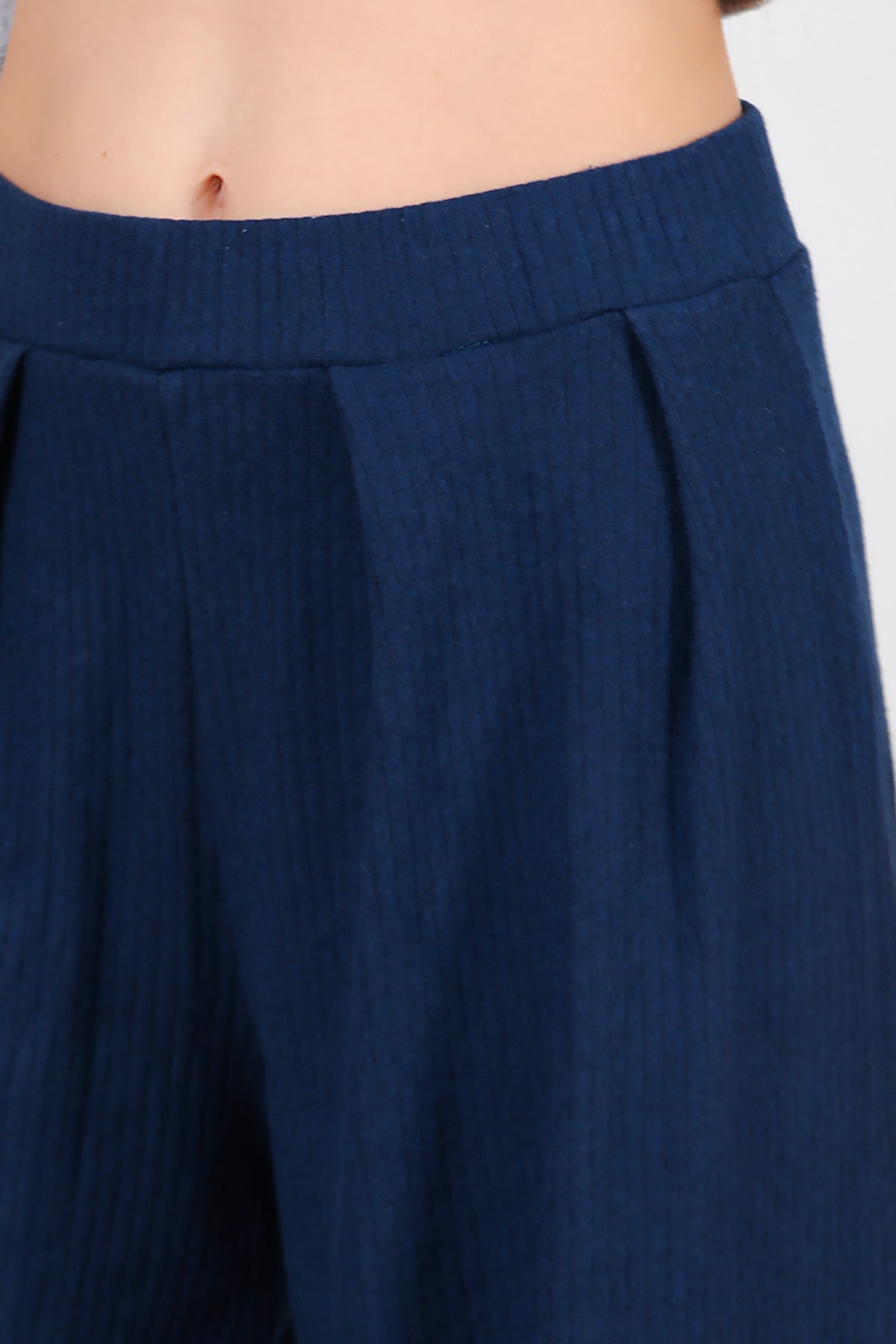 Kadın Selanik Bol Paça Pantolon Lacivert