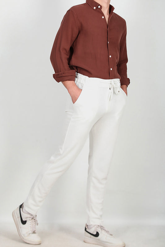 Erkek Jogger Pantolon Ekru