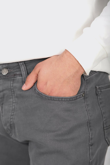 Erkek Boru Paça Pantolon Gri