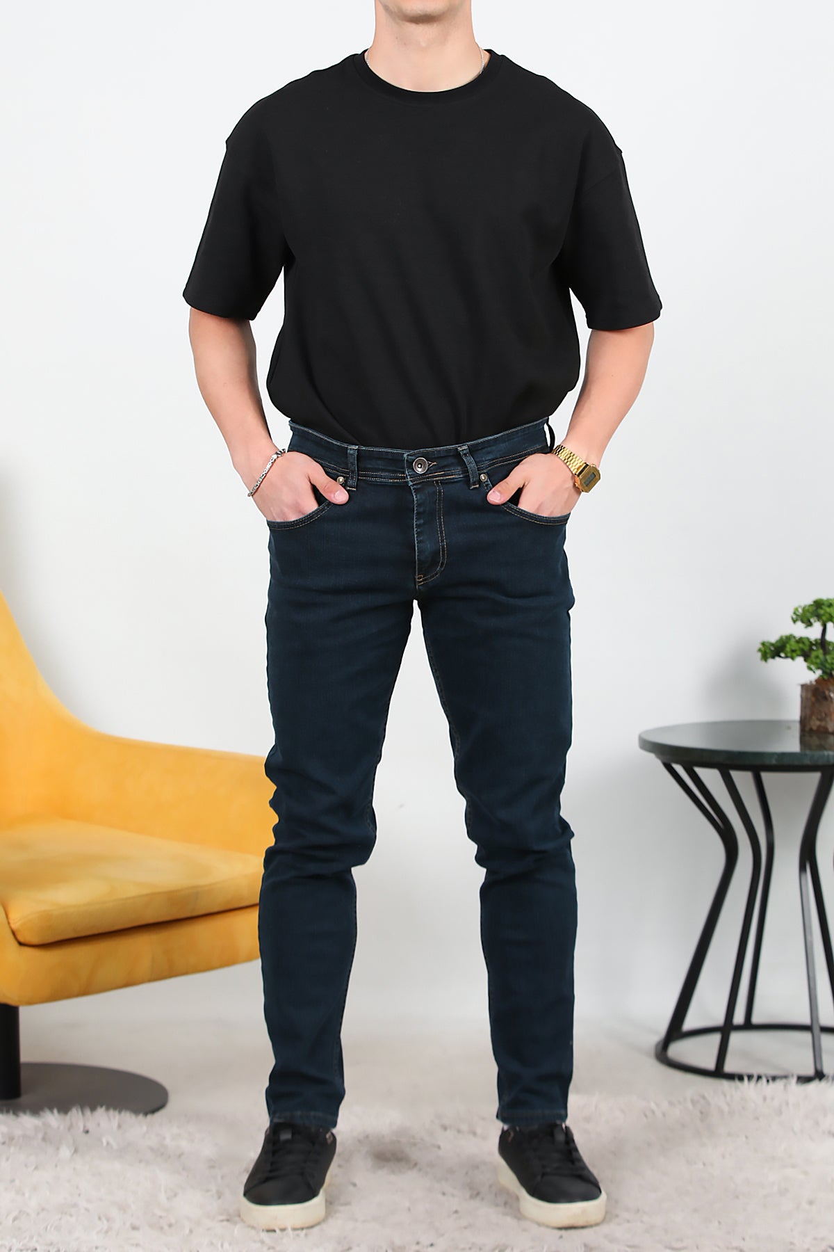 Erkek Skinny Likralı Pantolon Kot