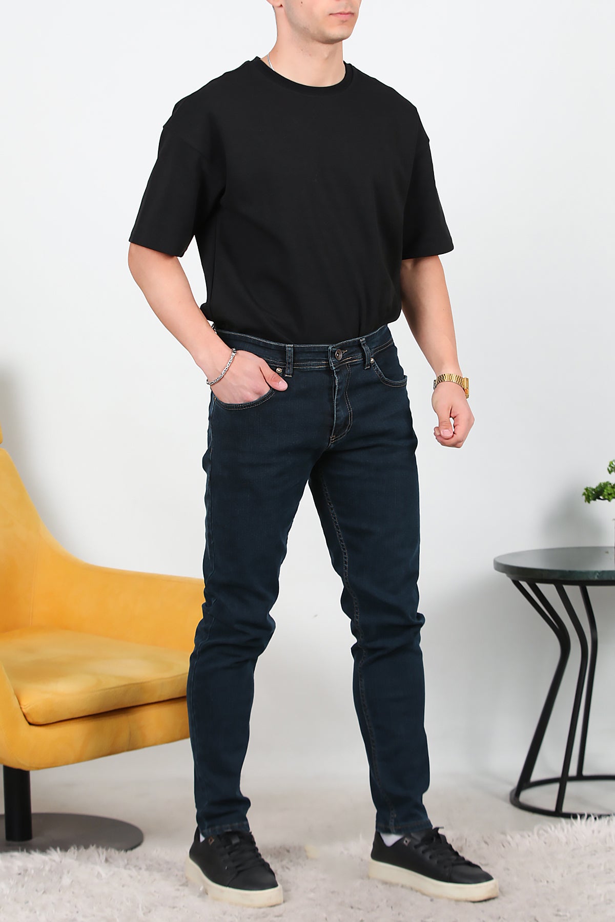 Erkek Skinny Likralı Pantolon Kot