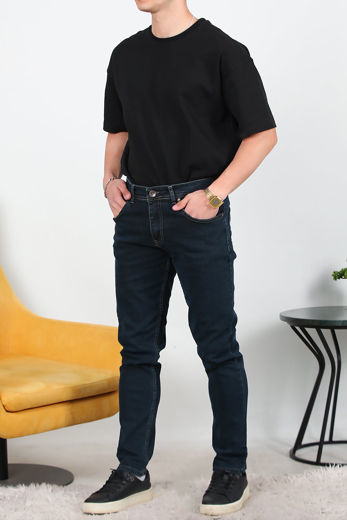 Erkek Skinny Likralı Pantolon Kot