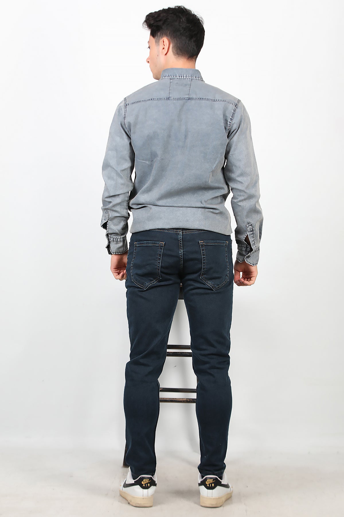 Erkek Skinny Likralı Pantolon Lacivert