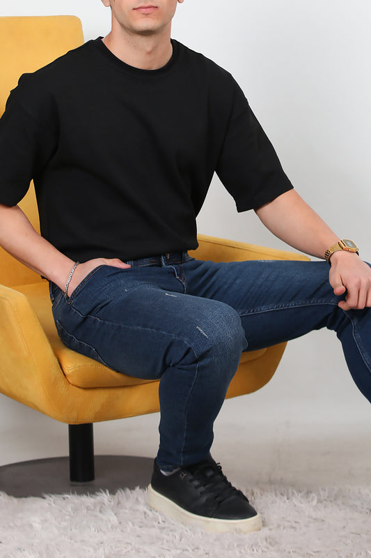 Erkek Tırnaklı Slim Kot Pantolon