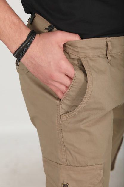 Erkek Kargo Pantolon Camel
