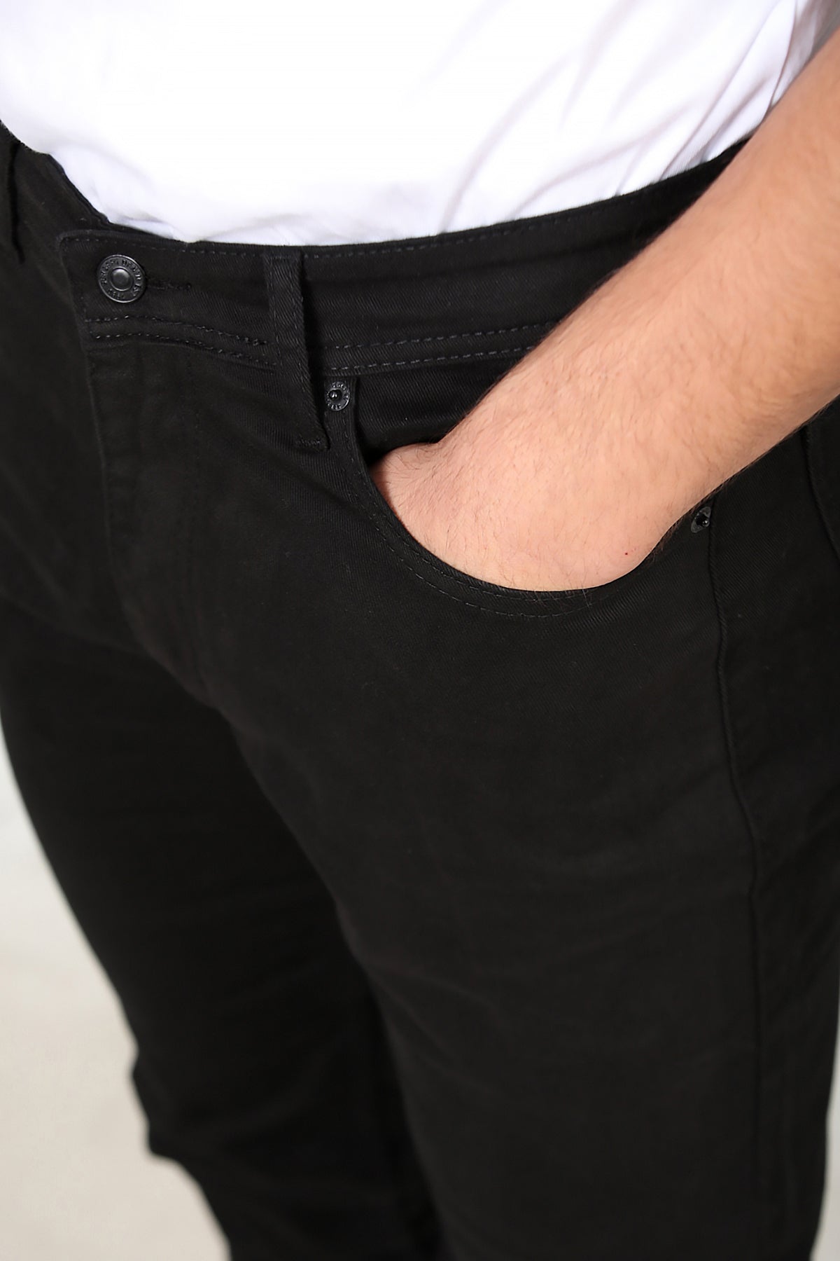 Erkek Boru Paça Pantolon Siyah