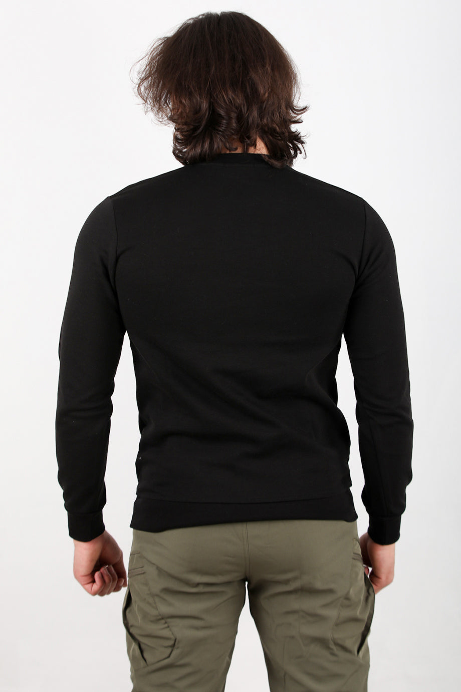 Statement  Erkek Bisiklet Yaka Faır Yazı Baskılı Sweat Siyah