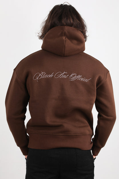 Palmor Erkek Palmiye Nakışlı Sweat Kahverengi