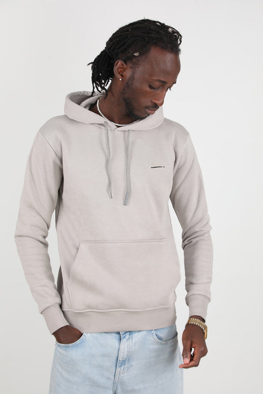 Forge Erkek 3iplik Kapşonlu Sweat Gri