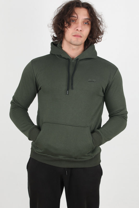 Forge Erkek 3iplik Kapşonlu Sweat Haki
