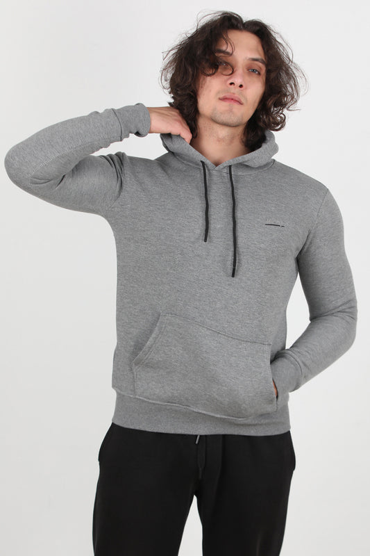 Forge Erkek 3iplik Kapşonlu Sweat Koyu Gri