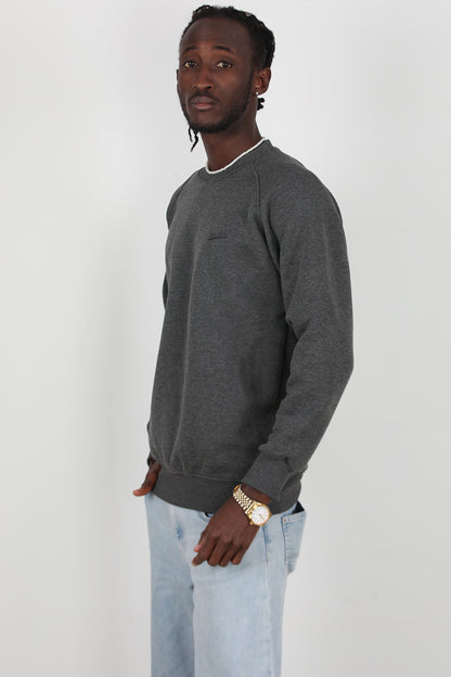 Trimcrew Erkek 3iplik Omuz Çimalı Sweat Antrasit