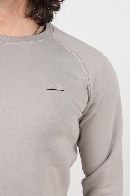 Trimcrew Erkek 3iplik Omuz Çimalı Sweat Gri