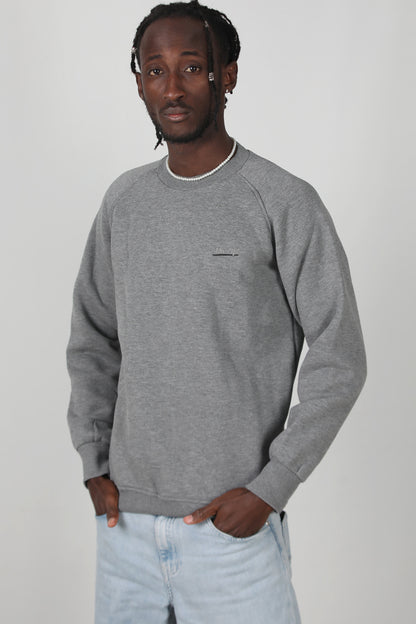 Trimcrew Erkek 3iplik Omuz Çimalı Sweat Koyu Gri