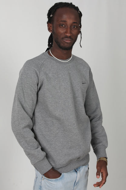 Trimcrew Erkek 3iplik Omuz Çimalı Sweat Koyu Gri