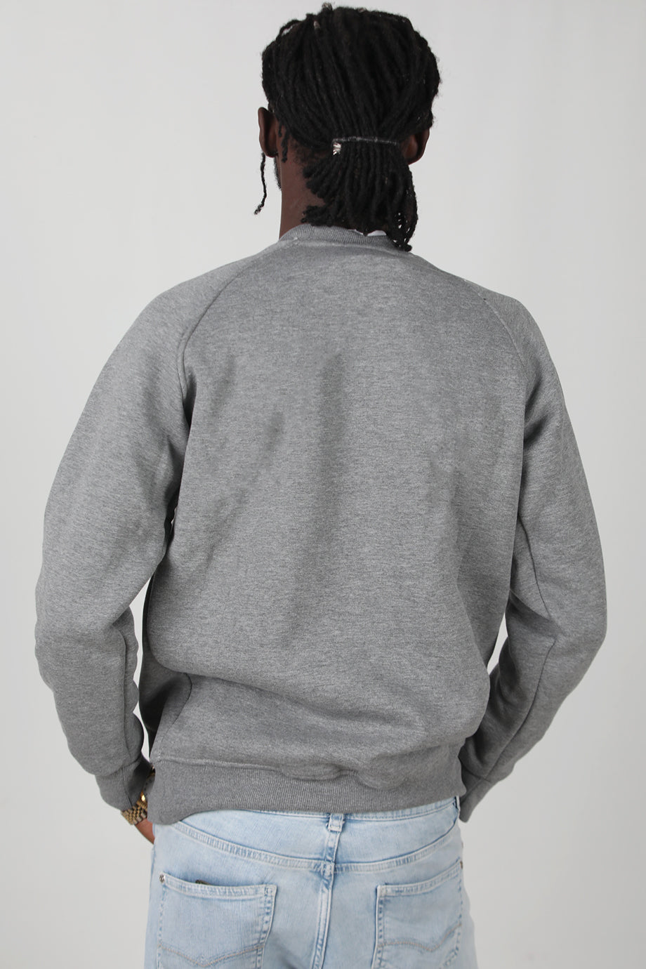 Trimcrew Erkek 3iplik Omuz Çimalı Sweat Koyu Gri