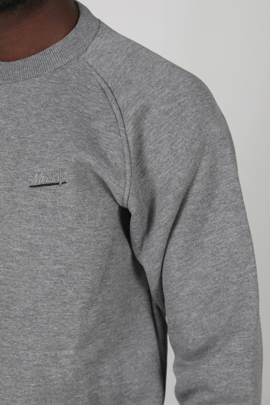 Trimcrew Erkek 3iplik Omuz Çimalı Sweat Koyu Gri