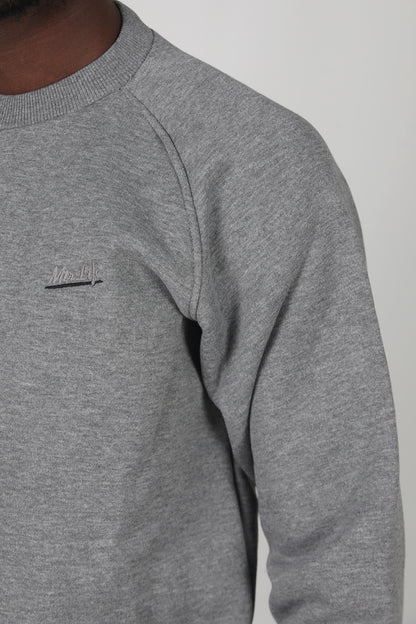 Trimcrew Erkek 3iplik Omuz Çimalı Sweat Koyu Gri