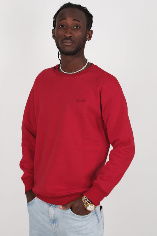 Trimcrew Erkek 3iplik Omuz Çimalı Sweat Kırmızı