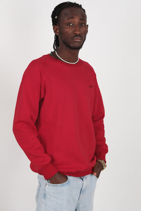 Trimcrew Erkek 3iplik Omuz Çimalı Sweat Kırmızı