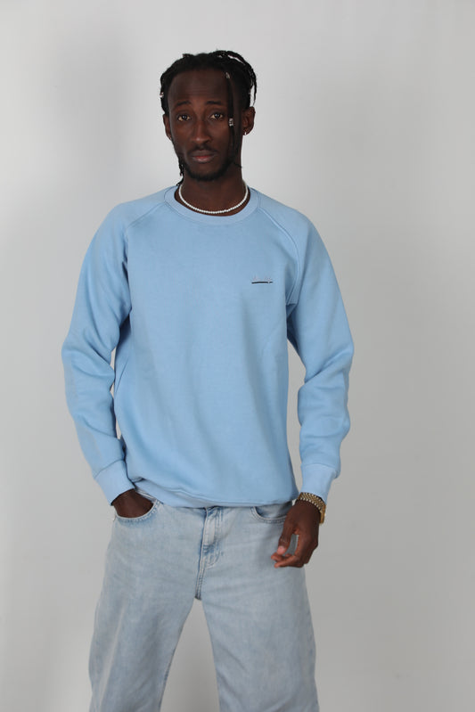 Trimcrew Erkek 3iplik Omuz Çimalı Sweat Mavi