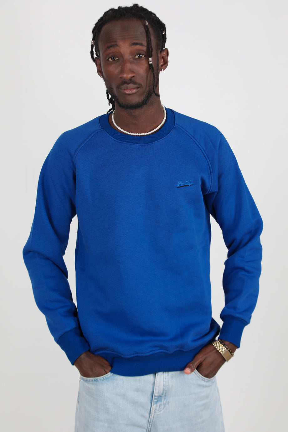 Trimcrew Erkek 3iplik Omuz Çimalı Sweat Saks