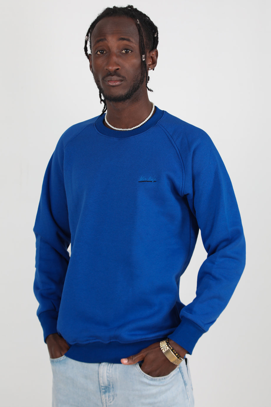 Trimcrew Erkek 3iplik Omuz Çimalı Sweat Saks