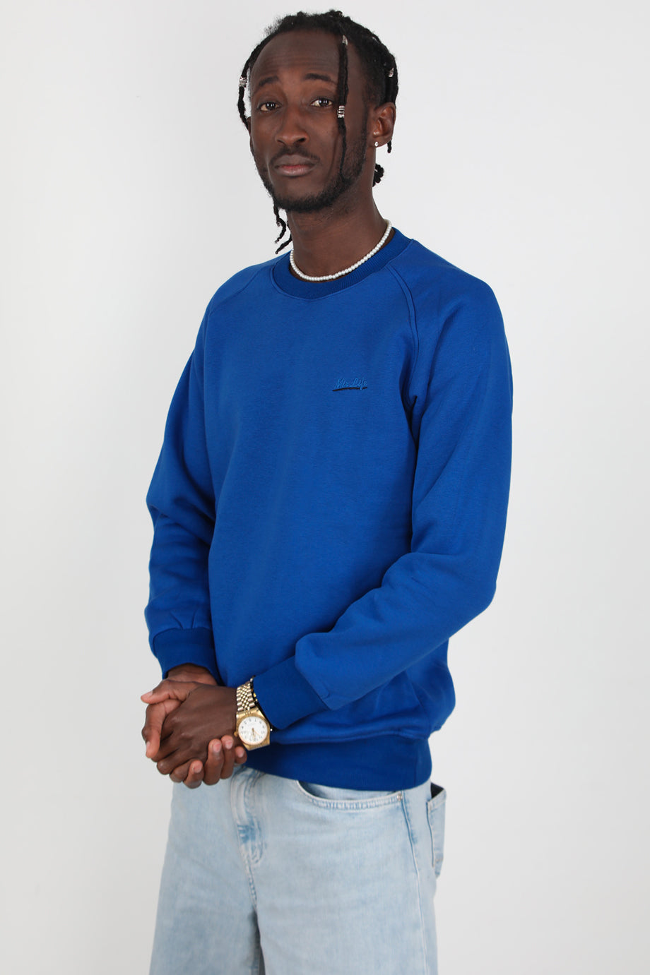 Trimcrew Erkek 3iplik Omuz Çimalı Sweat Saks