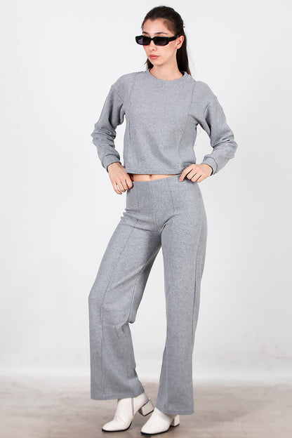 Kadın Selanik Çimalı İkili Takım Gri