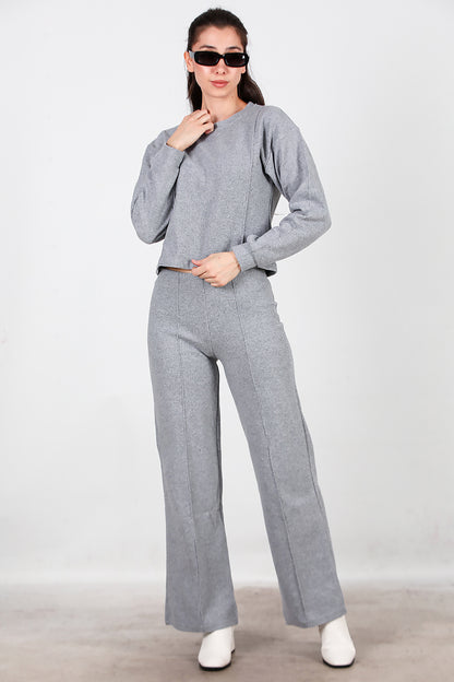 Kadın Selanik Çimalı İkili Takım Gri
