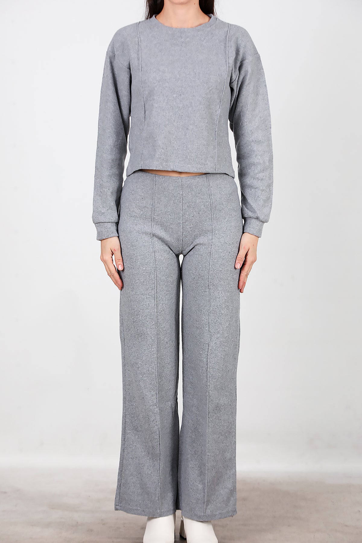 Kadın Selanik Çimalı İkili Takım Gri