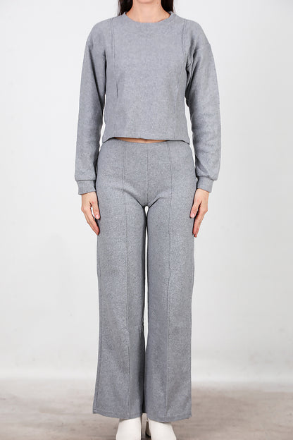 Kadın Selanik Çimalı İkili Takım Gri