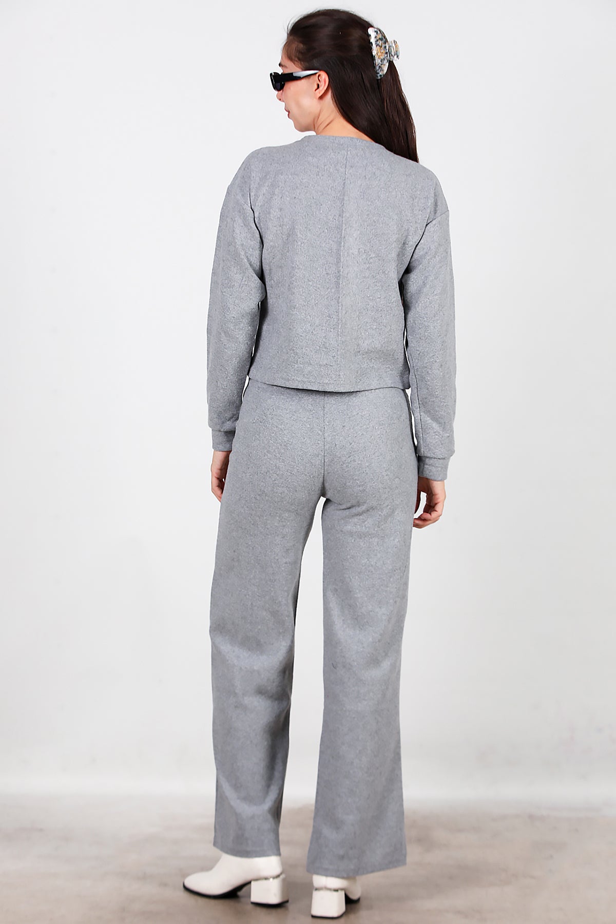 Kadın Selanik Çimalı İkili Takım Gri