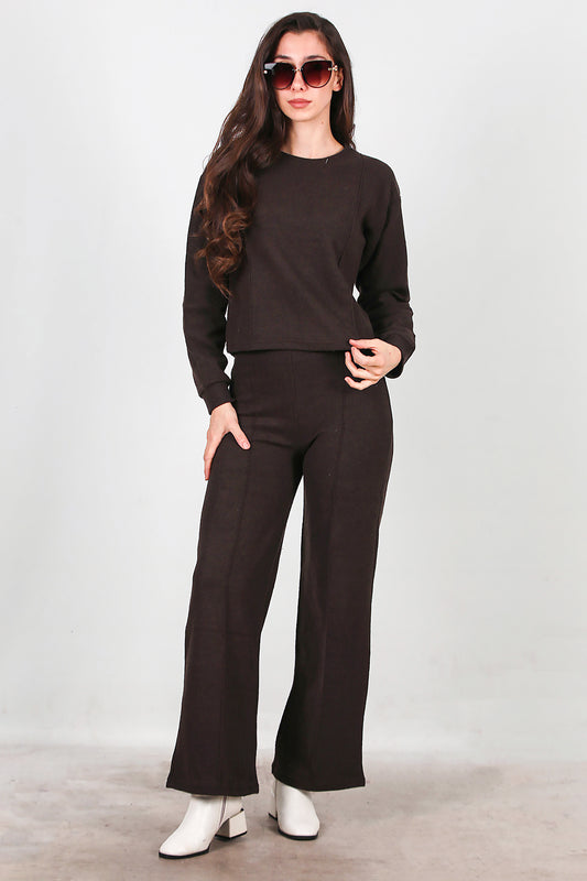 Kadın Selanik Çimalı İkili Takım Kahverengi