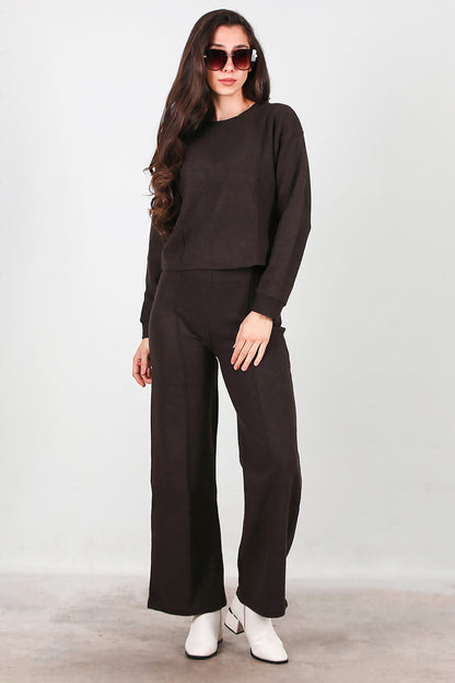 Kadın Selanik Çimalı İkili Takım Kahverengi